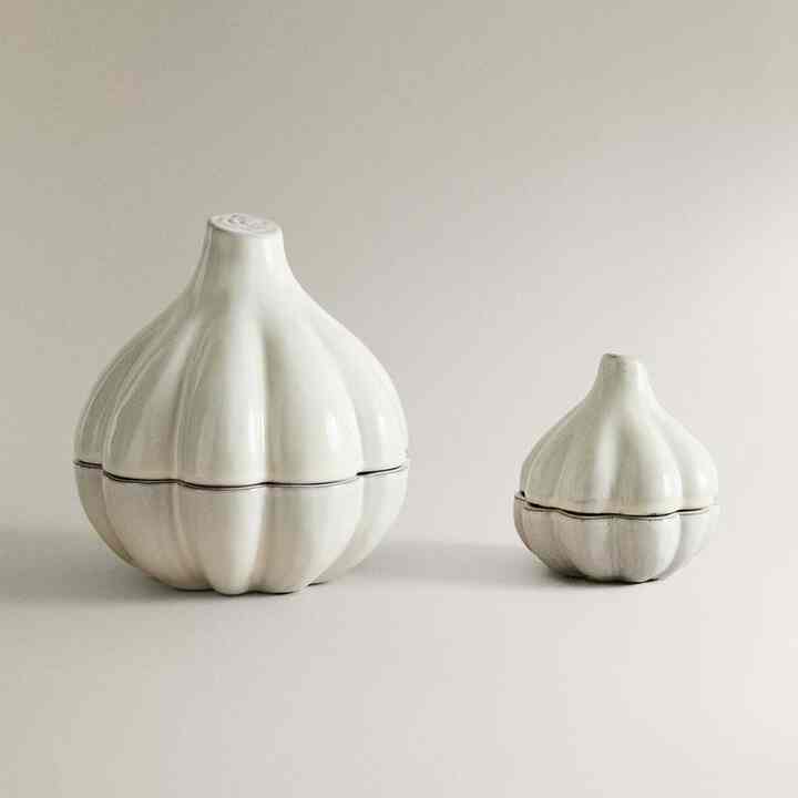 テラコッタ製収納容器 ニンニク型［2サイズ］