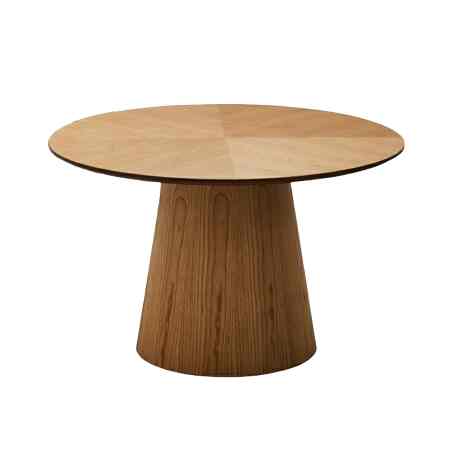 ダイニングテーブル 天然木 丸形［6色］