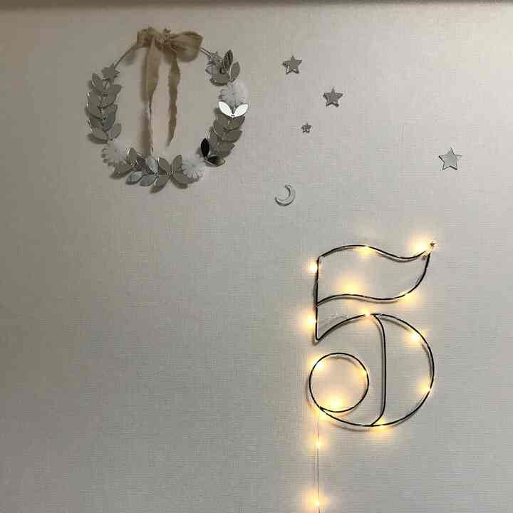 誕生日飾り、クリスマス飾りと市販のオブジェではなく作家さんのものを毎年使い回してます。
※ナンバーオブジェは11月に再販があるようです♡
#子供部屋インテリア 