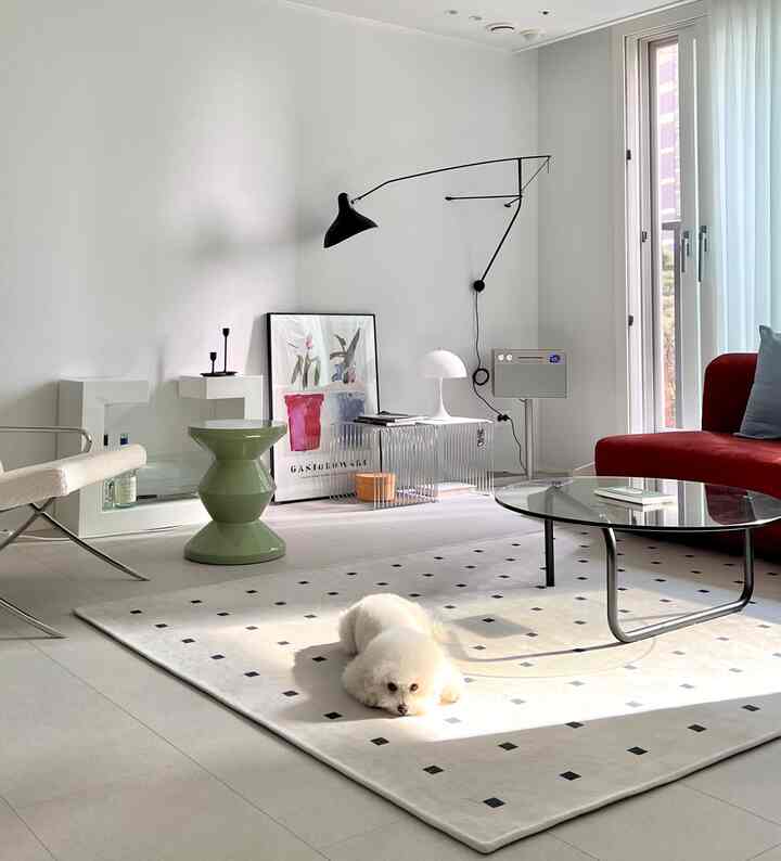 #오늘장면한컷 #강예집살 Karpet hewan peliharaan tahan air dengan desain cantik🤍🖤
Hal pertama yang saya pertimbangkan saat membeli permadani adalah karpet tersebut tahan air dan bisa dicuci dengan mesin! 
Ini memenuhi semua kondisi ini dan saya juga menyukai desain modern! 
Dan karena rambutnya pendek, rambut dan debunya berkurang, dan menurutku cocok digunakan sepanjang tahun.🐶


#Beli dengan uang sendiri #아이템추천 #펫러그 #방수러그
#Interior rumah pengantin baru #신혼집꾸미기 #리모델링
#Dekorasi Rumah #홈스타일링 #인테리어 
#Interior Ruang Tamu #펫테리어 #집사일상
#ftc4story