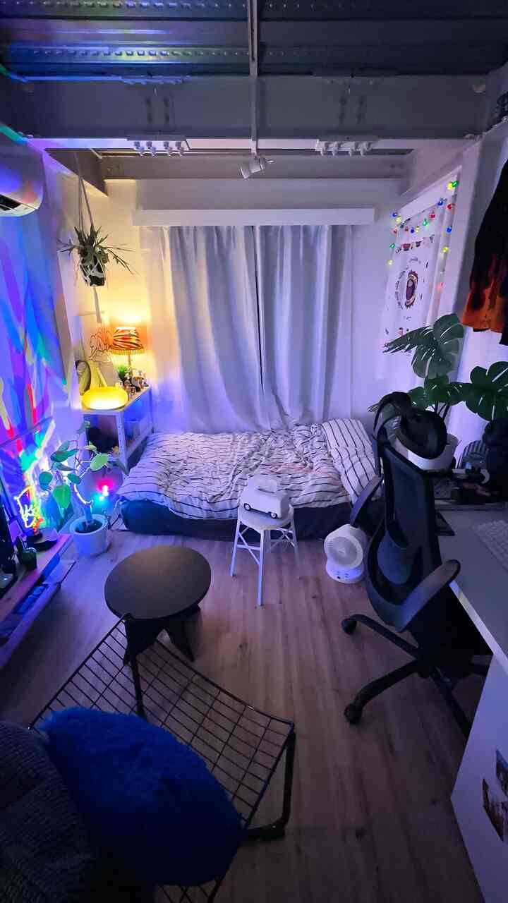 #間接照明 #夜の部屋 #狭い部屋のインテリア 