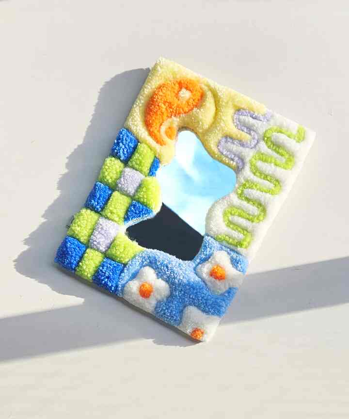 Yin-Yang×4Pattern Tufting Mirror