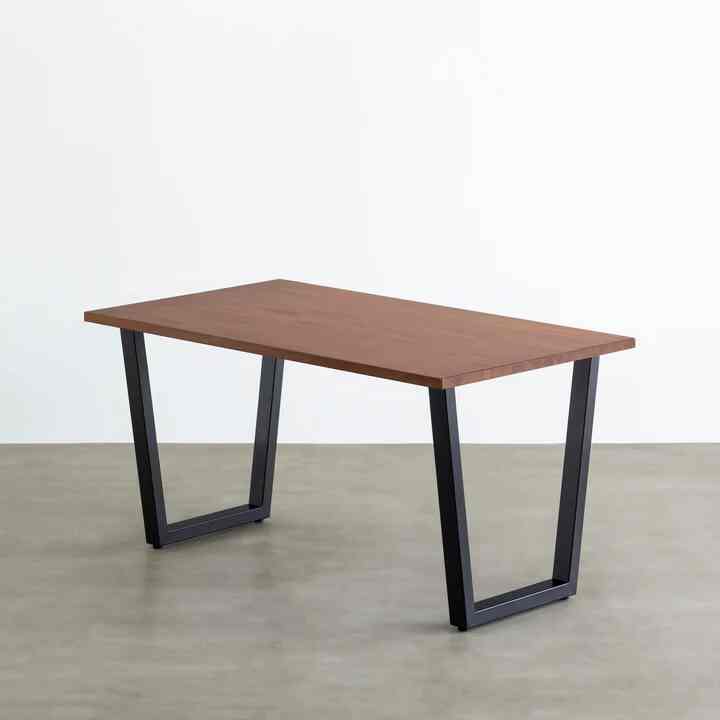 THE TABLE / ラバーウッド ブラウン × Black Steel