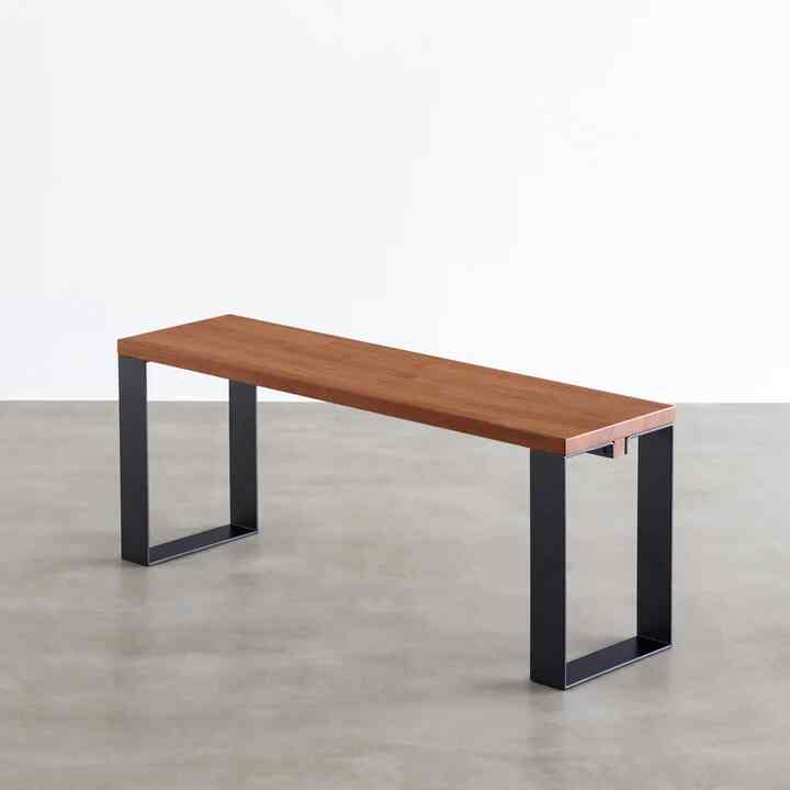 THE BENCH / ラバーウッド ブラウン × Black Steel Line