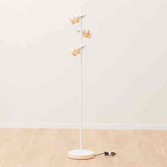 フロアランプ　ウッドリング2［2色］