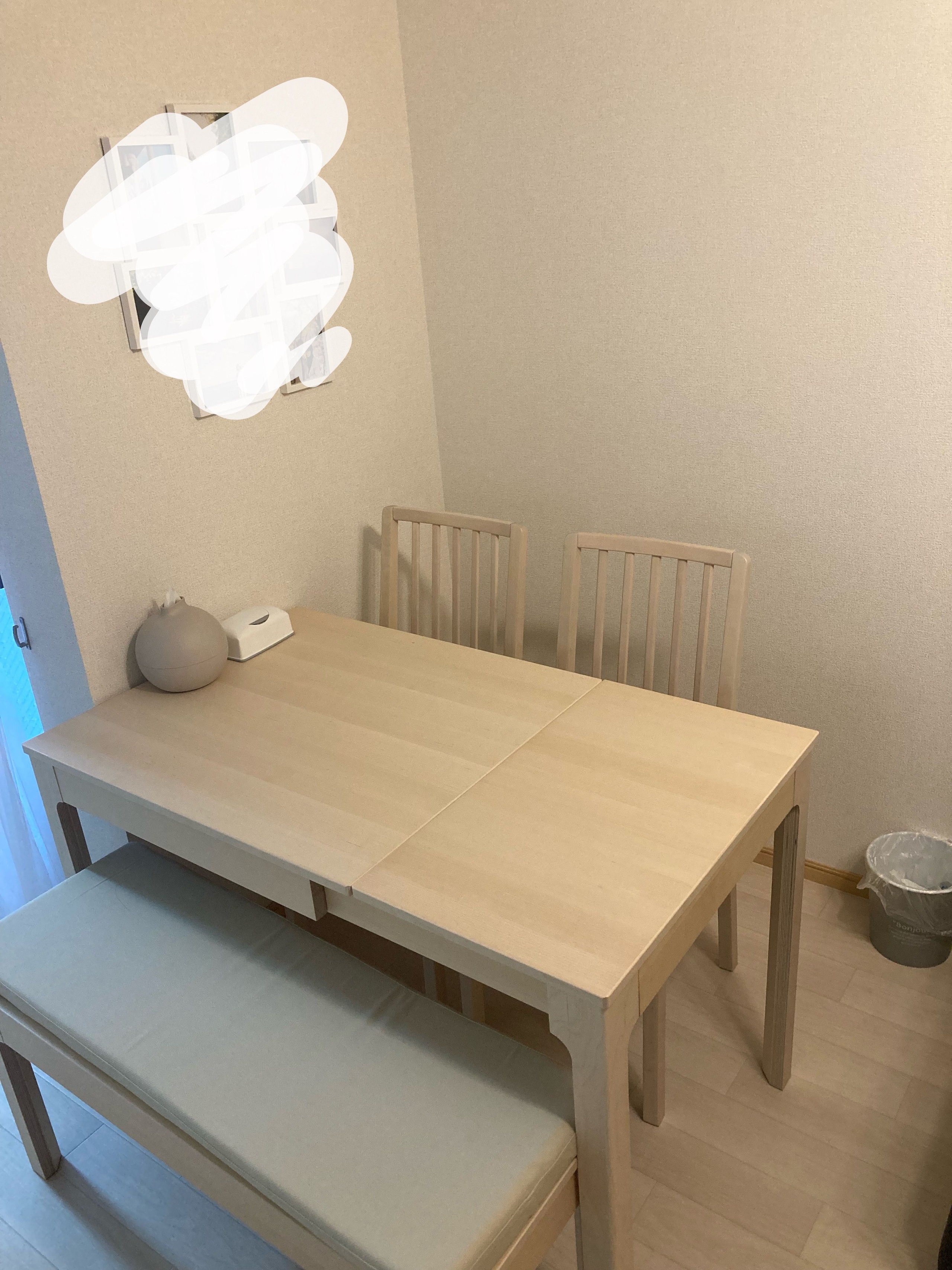 【Ka】美品IKEA EKEDALEN ホワイト ダイニングベンチ IKEA EKEDALEN エーケダーレン ベンチ, 105x36 cm［4色］ | Accent
