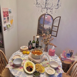 집밥으로 김치찌개, 팽이버섯전, 마라샹궈 데운 것, 깻잎반찬을 먹었어요 ☺️
8월, 9월은 너무 바쁜 시간을 보내서 여유가 없었네요 !! 10월엔 더 자주 오친님들과 소통하고 싶어요 💝💝
다음주엔 제가 보홀로 여행을 다녀올게요 !! ✈️✈️
다녀와서 만나요 🌷💜💝 
#오홈스토랑 #맞팔 #맞팔해요 #주방 #식탁 #테이블 #테이블보 #방수식탁보 #프렌치 #빈티지 #집밥 #우리집포토존 #휴지케이스 #수저세트 #빈티지그릇 #인덕션 #냄비 #신혼은뭐먹집 #신혼집인테리어 #신혼집꾸미기 