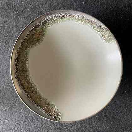 白銀彩鉢