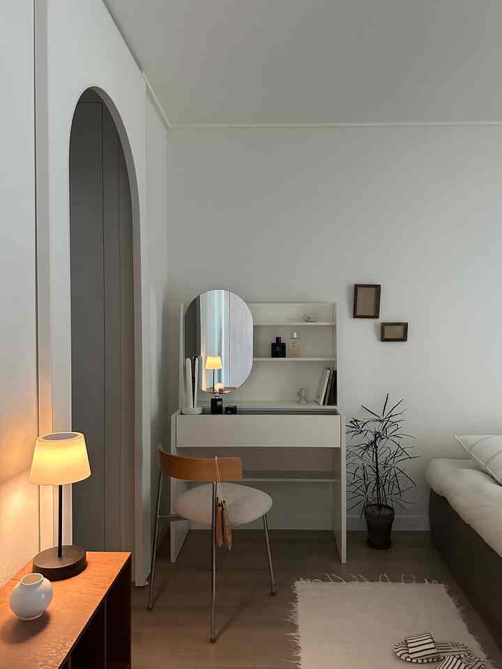 I am スライド ショーケース付き ドレッサー［2色］を使ったコーディネート 2