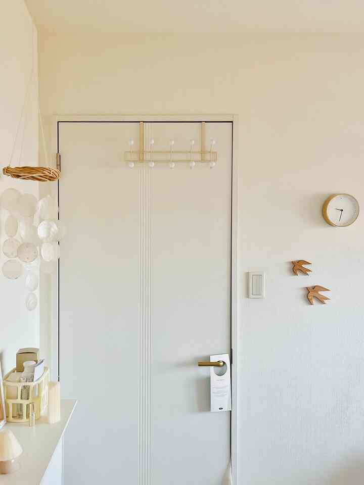 Pintu kamar tidur 🚪ˎˊ˗
Saya suka pengait DAISO karena mudah digunakan meski harganya murah♡


#Harga terjangkau #100均 #寝室
