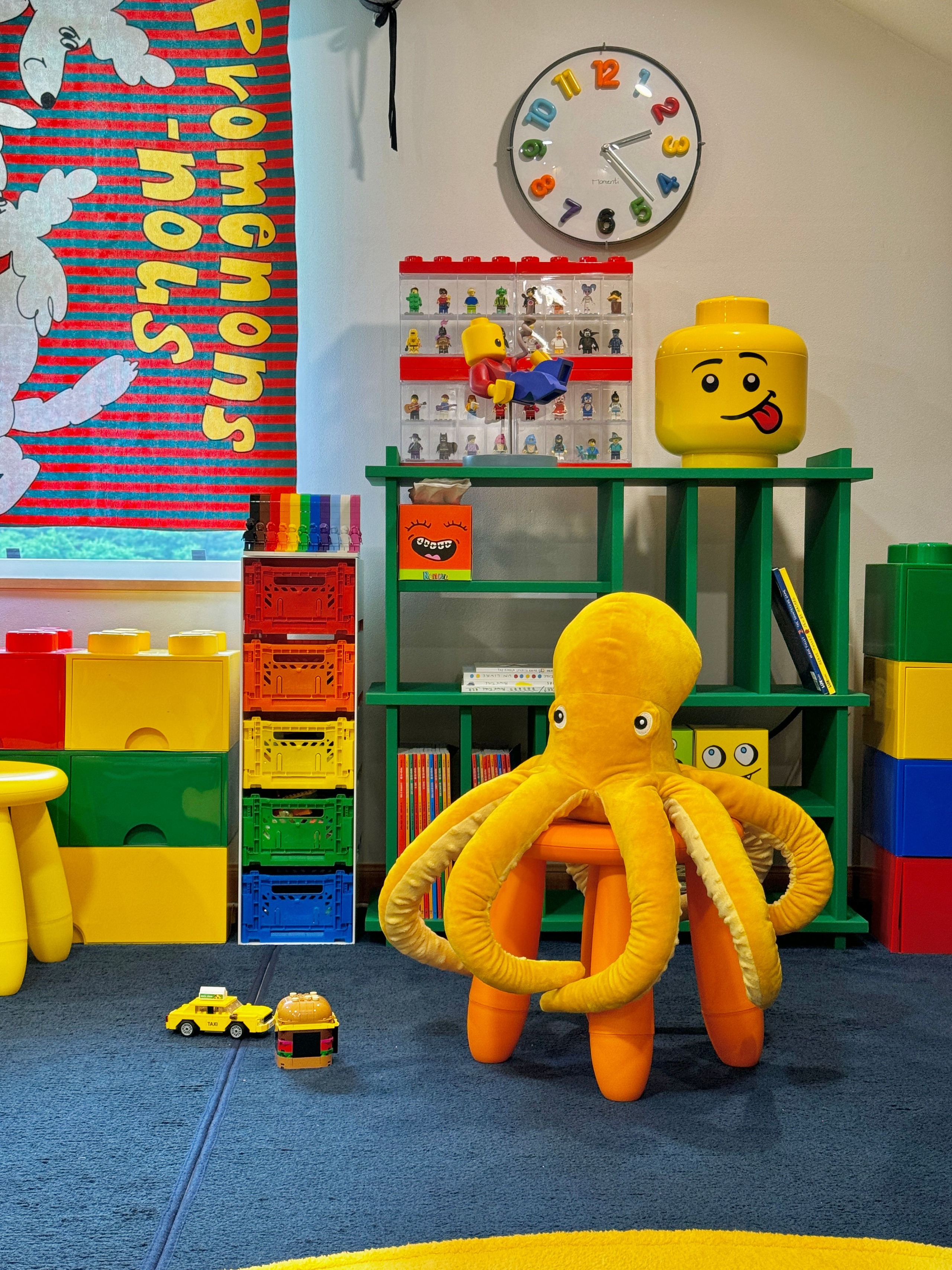 黄色の顔型小物入れ LEGO レゴ 顔型 収納ボックス ストレージヘッド 6セット: L x 2、S x 2