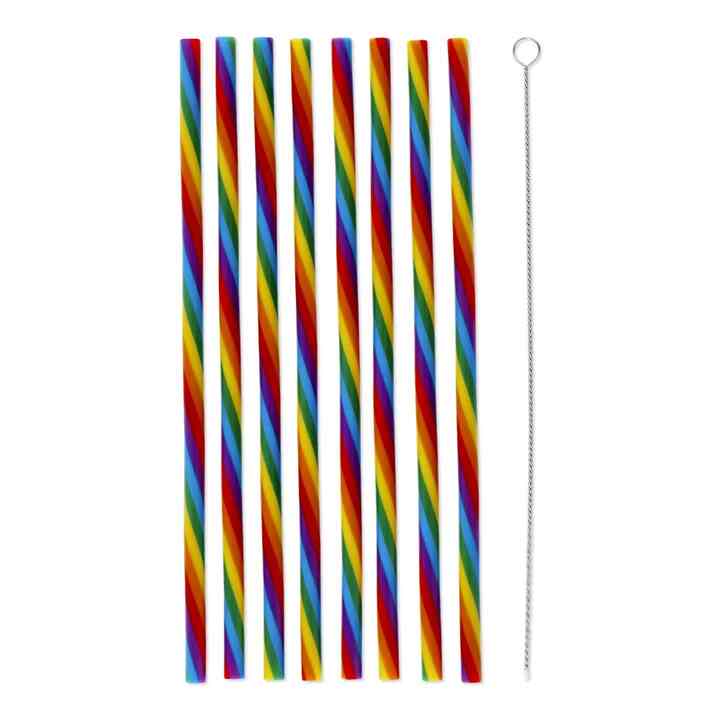 ストロー8本セット（ブラシ付)