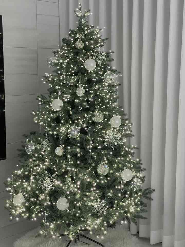 #merrychristmas 
#クリスマスホワイトツリー 

昨年、私の家のクリーコンセプトは白でした🫧
結婚して新築アパート入居して一番やりたかったのはツリー設置だったんですけどー

モングルモングルな石鹸滴オーロラオーナメントとオパールオーナメント雪結晶、つららオーナメントまで 

透明で澄んだ感じを出すために直接選んだオーナメントたちに仕上げた私たちの家の最初の木ですね🎄🤍

＃オーナメント＃ツリー装飾＃ツリー＃クリスマスツリー＃ホワイトツリー＃新築アパート＃新婚旅行インテリア＃新婚旅行リビングルーム 