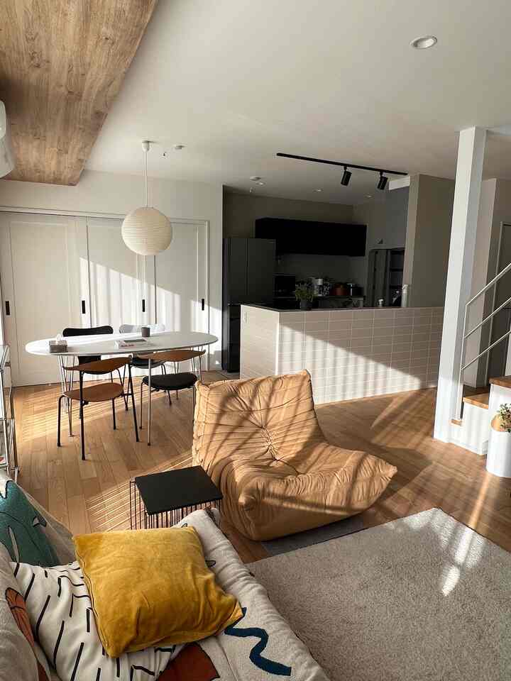 リビングダイニングの写真をパチリ🤳
#ミッドセンチュリーモダン #ミッドセンチュリー　#cozyliving