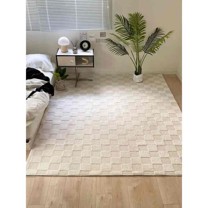 air rug ふわっと軽やか洗えるラグ check［3色・3サイズ］