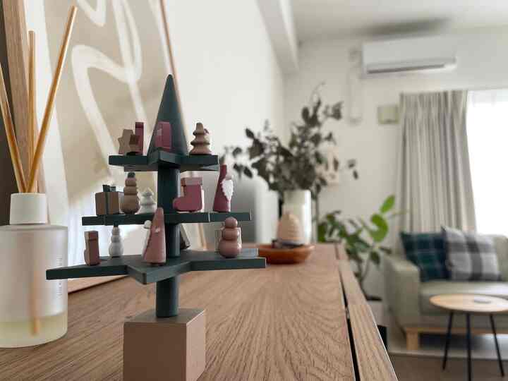 #クリスマスツリー
#チェック
#北欧インテリア
#置物
#衣替え