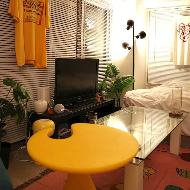 #torahaus #interior #インテリア #インテリア男子 #一人暮らし #ワンルーム #ワンルームインテリア 
#彩のある暮らし #カラフルな部屋 
#黄色インテリア
#IKEA