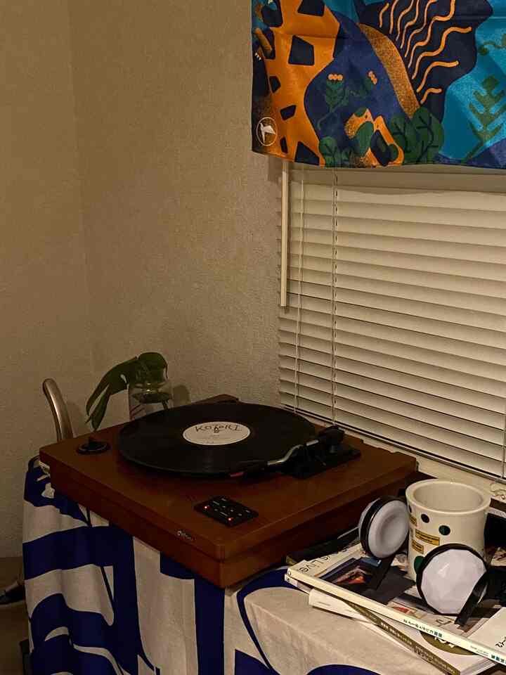 お気に入りプレイリスト聴きながらのくつろぎタイムが最高
今はマチネの終わりにを読んでます☕️
#レコードプレーヤー #一人暮らしインテリア #一人暮らし部屋 #ブラインドカーテン