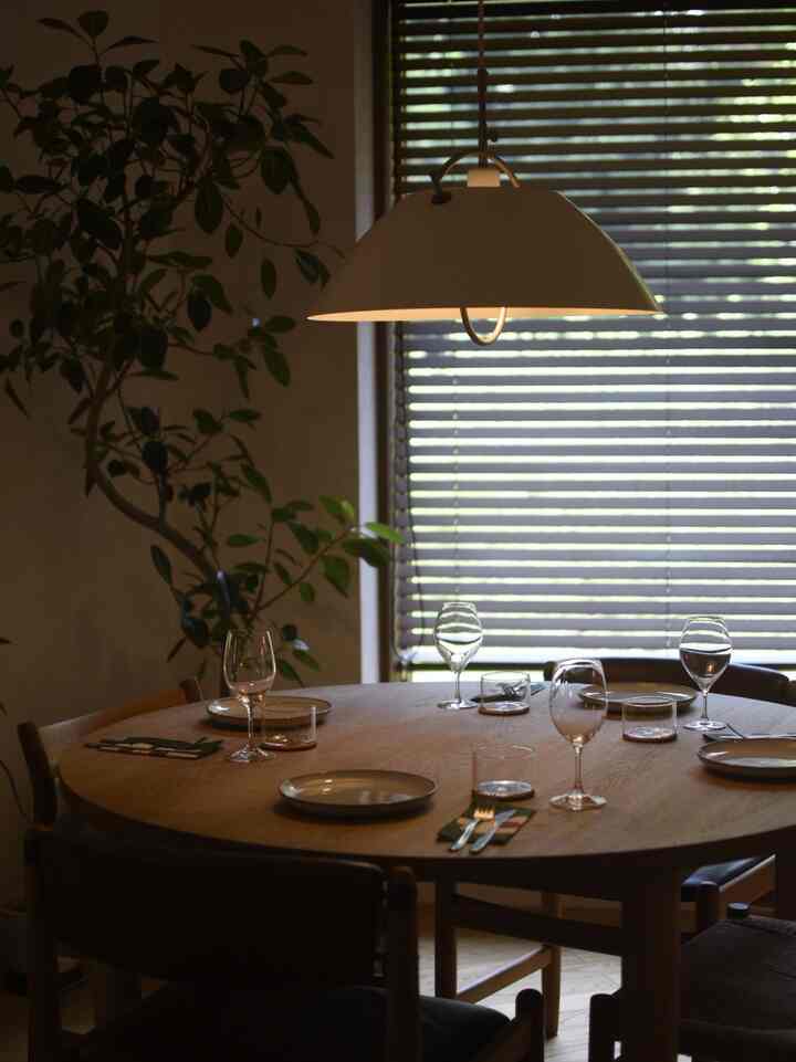 友達が来る日のお昼🍷  #ワイングラス #IKEA #ラウンドテーブル #ホームパーティー 