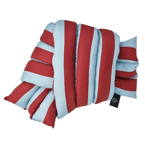 STUDIO THE BLUE BOY Musubi Cushion - Linen&Rayon | Candy Stripes STUDIO THE BLUE BOY Musubi Cushion - Linen&Rayon | Candy Stripes