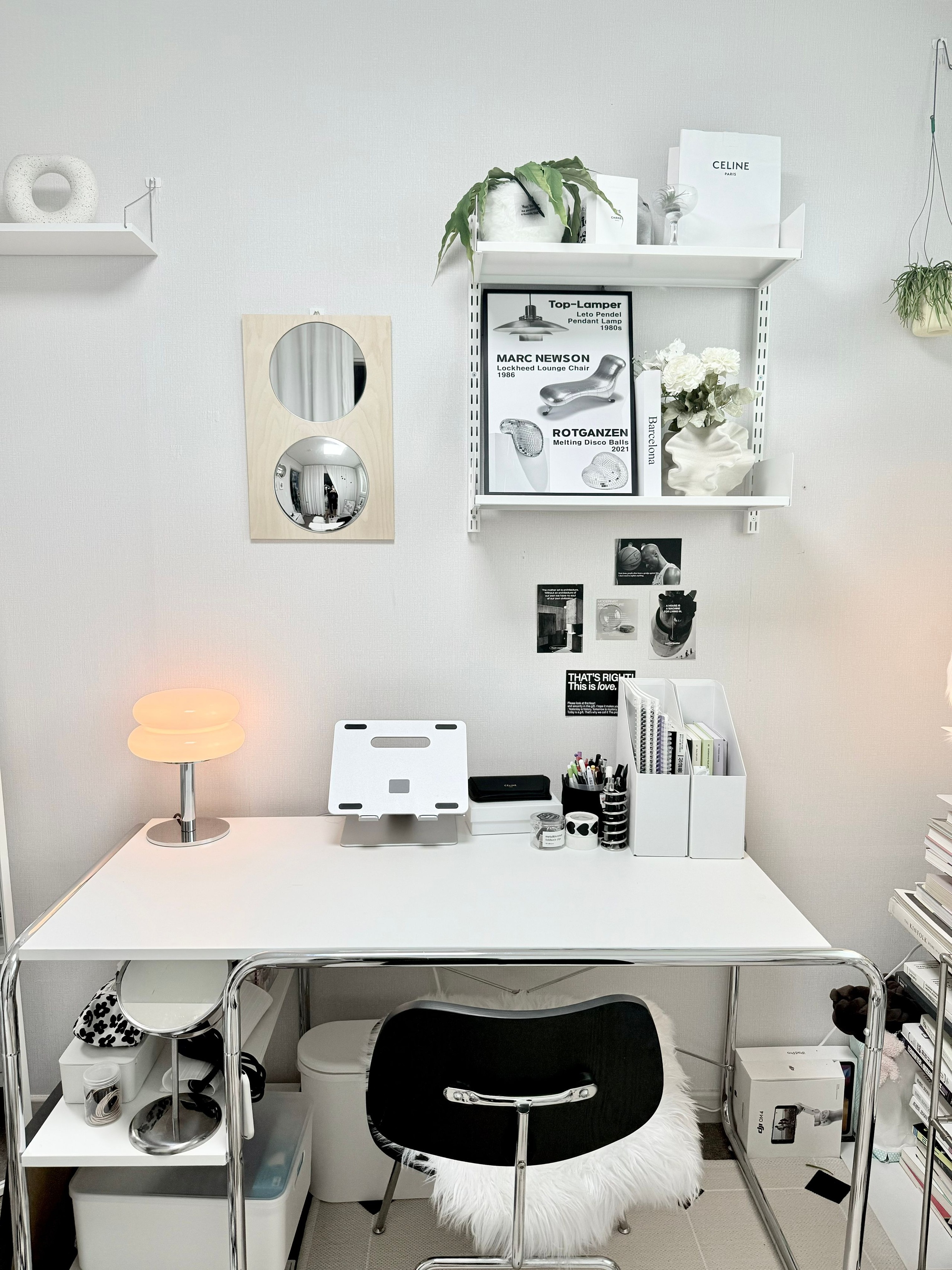 SOCIAL ミッドセンチュリーモダン デスク A 120㎝［2色