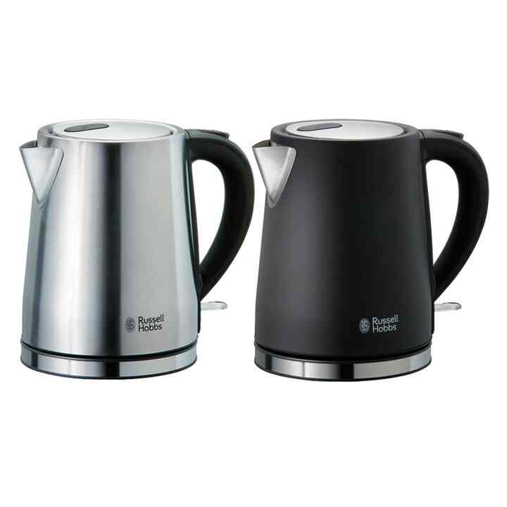 電気ケトル 1L ステンレス製 ベーシックケトル［2色］