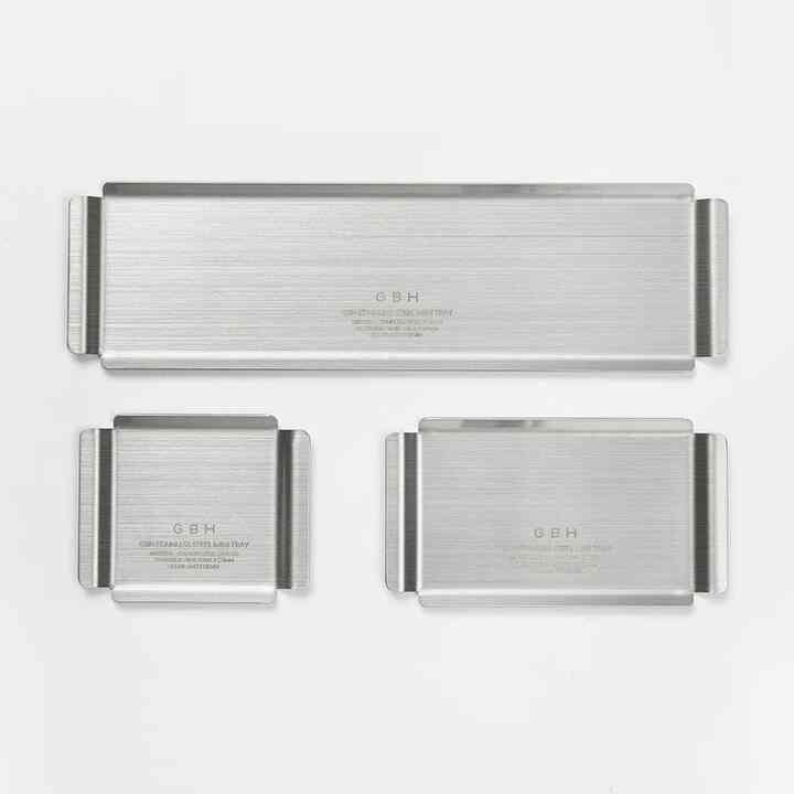 STAINLESS STEEL MINI TRAY ステンレストレイ［3サイズ］