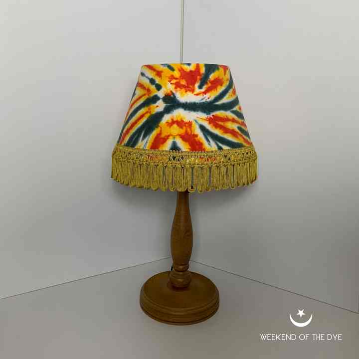 【M】TIEDYE LAMP SHADE #071【キャッチ式】