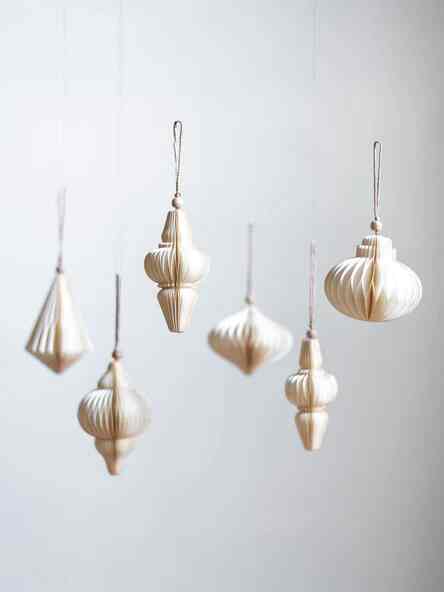 PAPIER ornaments H10cm ペーパーオーナメント 6個入り