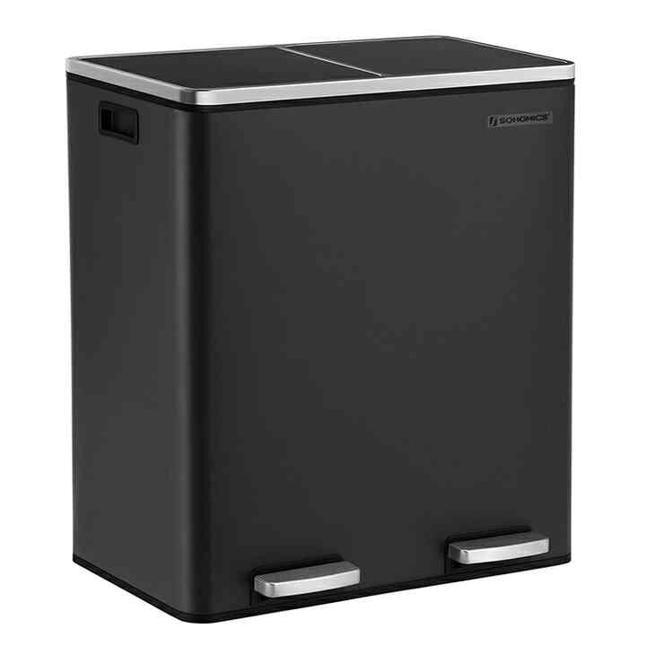 ゴミ箱 2分別 ペダル式［6色・2サイズ］