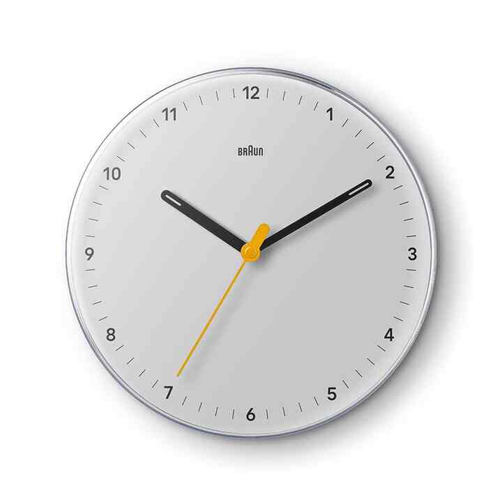 WALL CLOCK WHITE BC26W アナログ掛け時計 ホワイト 直径23cm