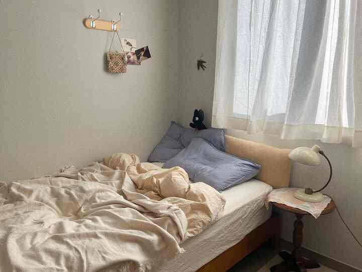 ナチュラル ボックスシーツ［2サイズ］を使ったコーディネート 3