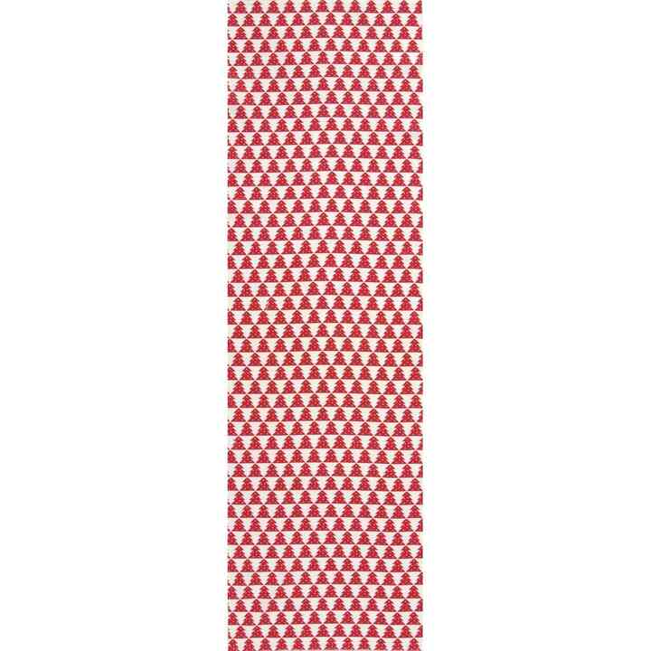 手ぬぐい総柄120㎝「ミニツリー」（レッド）