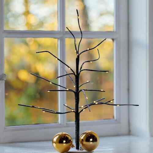 Kira Tree Snowy Brown H35cm / シリウス / ツリースノーブラウン（小）LEDライト