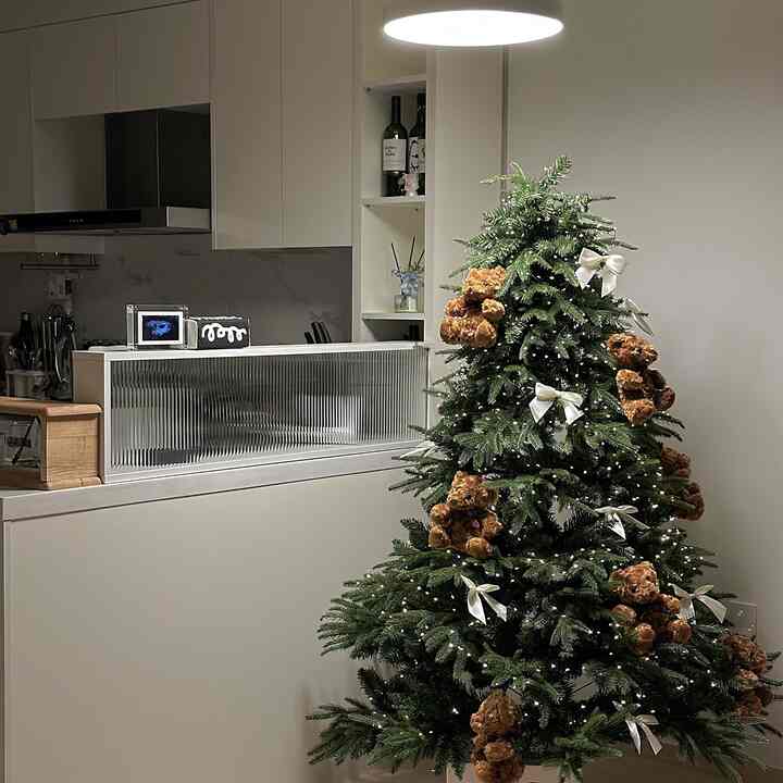 ツリーのおかげで、私の家はミリメリークリスマスです！
🫶🏻🎅🏻🫎🎄✨

新婚ハウスロマンだったクリスマスツリーいよいよ購入しました！

あらかじめ購入して割引価格で購入しました。

木材も高級で豊かでとてもよかったです！

女性一人で組み立ててオーナメントまでつけたのに簡単です！

最初のクリスマスツリー5つ星
⭐️⭐️⭐️⭐️⭐️

  #크리스마스소품 #크리스마스트리꾸미기 #크리스마스장식 #크리스마스트리오너먼트 #크리스마스트리만들기 #크리스마스트리장식  #지네전구 #크리스마스트리전구