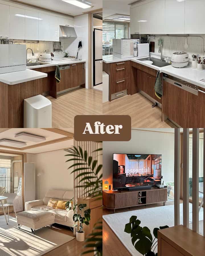 ＃構築アパート＃構築極復興

私の家は18歳の建物のアパートです！
私たちが入る前に住んでいたテナントの家族
18年のうち12年をずっと購入しました。
その間修理が一度も行われたことがなかった
本当に古い家だった😭

どのくらいだったら…ベランダ手すりの外の花壇に
初めは「花壇を建てたか？」心から勘違いしたほど
鳩のたわごと💩が高さ5cmで平らで面積いっぱい(?)
積み重ねて。
（臭いは2ヶ月ほど続いた。）

キッチン引き出しは本当に全部だ 閉じない状態で
ヒンジが壊れていて、一ヶ月にわたって新郎が修正されましたね🥹

入居しながら塗装、張板、LEDなどは新しくしたが
リビングルームに吸集が多かった床と隅々にぶら下がるフィルム紙は私費でメーカーを呼ぶのに費用が負担されて

キズ多い床 👉🏻 大きなサイズラグで覆い、
ボロボロのキッチンフィルム紙👉🏻シート紙で直接リフォーム、
中文施工の代わりに👉🏻パーティションセルフインストールで

構築を克服してみました💗🥳


#お会いしましょう

＃今日の私たちの家＃コンスープ記録 
#24ピクニックインテリアインテリア＃チャーター＃チャーターハウス＃チャーターハウスインテリア＃チャーターハウスを飾る＃私のお金を産む＃新婚夫婦