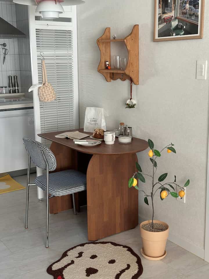 ARC 半楕円形 ダイニングテーブル 100cm［2色］を使ったコーディネート 3