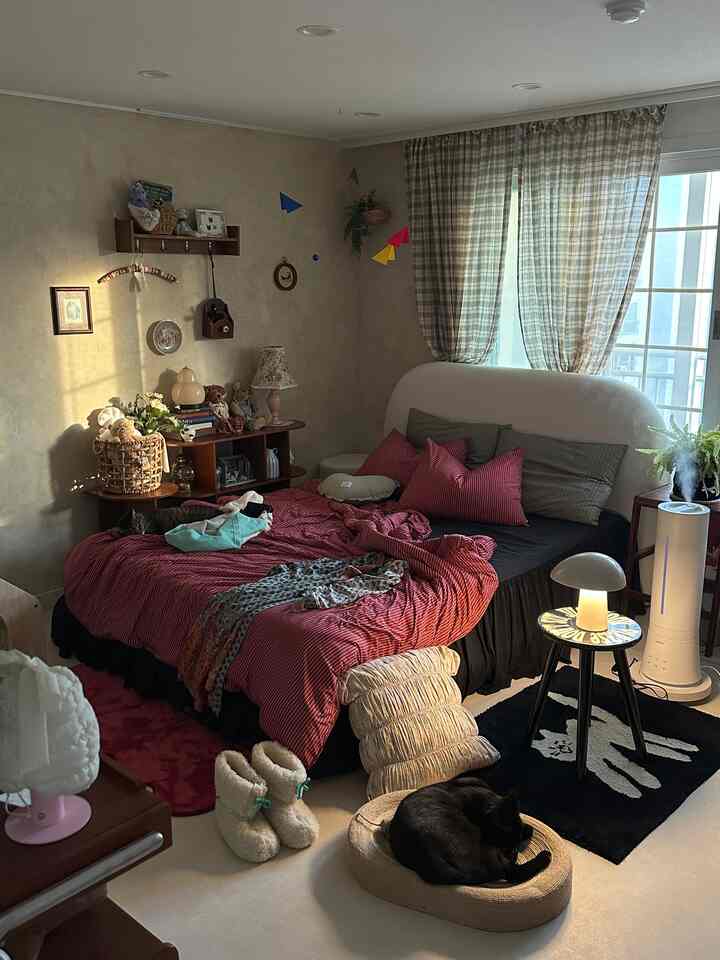 クラシック ストラップ 枕カバー［5色］を使ったコーディネート 3