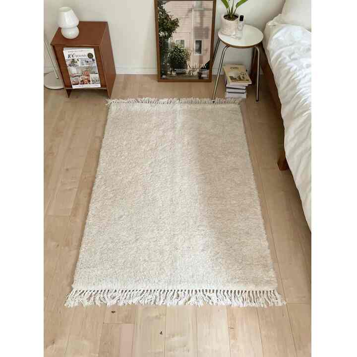 mellow ふわとろラグ フリンジ