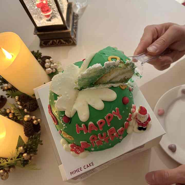  #크리스마스오르골 #led초 #홈파티 #오늘의우리집 #콘수프기록 