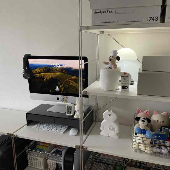 リビングの収納💻

#無印良品 #韓国インテリア #ステンレスユニットシェルフ
