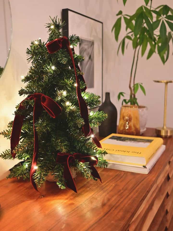 駆け込みでポチったamazonのツリー🎄
なにげにツリーを買ったのは初めてなんですが、やっぱりとっても気分が上がります✨
シンプルにボルドーのリボンのみで飾り付け。
来年以降は大きなツリーにも挑戦したい〜

#クリスマスツリー #クリスマス装飾 