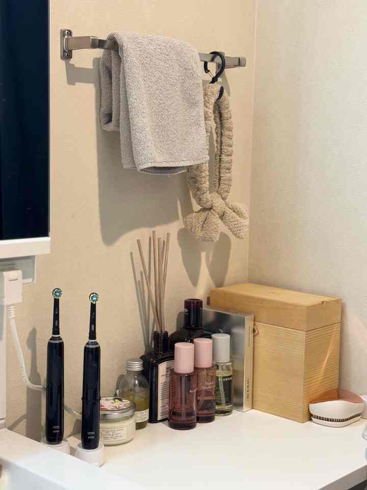 #洗面台周り #洗面所 #コスメ収納 #コスメ #収納アイデア