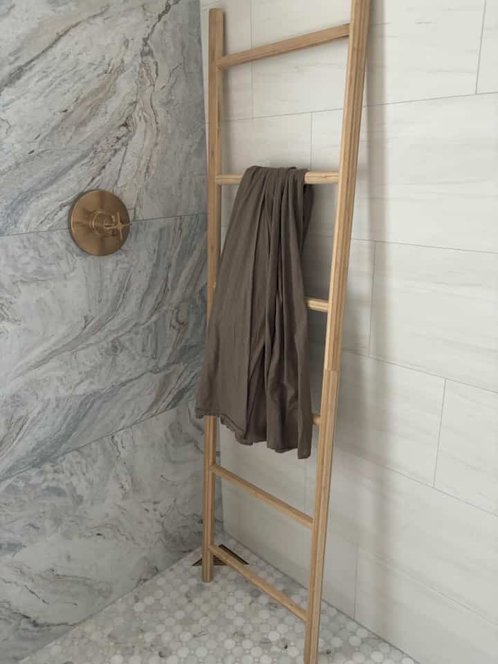 I was looking for something for drying laundry in my bathroom that would look nice at the same time. It is really beautiful and adds the touch of wood I was looking for. Haven’t tested yet whether it will cause staining on wet clothes but apparently bamboo doesn’t stain. For now I have left it as the raw wood. I might varnish later if I feel it can help for the purposes I need.

#TowelLadder #ModernBathroom #MinimalistDesign