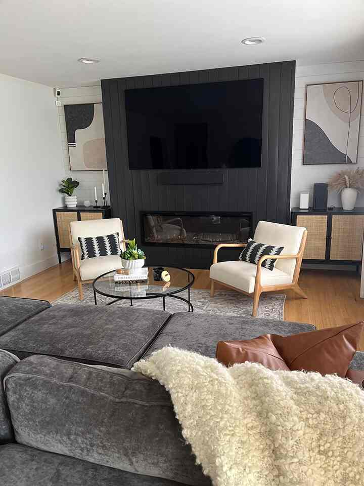 Creating my own resort oasis at home! 🌴✨ This cozy living room is all about relaxed vibes, comfy textures, and a little slice of paradise. Who wouldn’t want to unwind here? 🛋️☀️ #CozyLiving #HomeResort #LivingRoomGoals #ModernLiving #AccentChairs #ContemporaryDesign