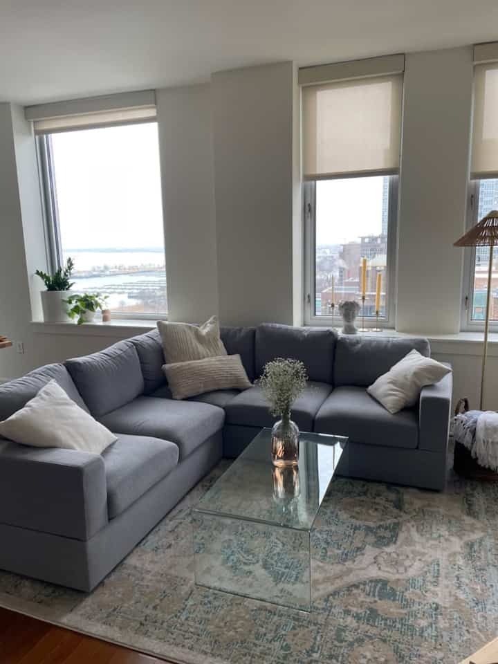 Timeless elegance with this stunning grey sofa! 🛋️✨ It’s the perfect blend of comfort and style, making my living space feel so inviting. Who else loves a chic grey vibe? 🤍 #GreySofa #HomeInspo #ElegantLiving 