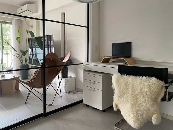 リビング横は私のワークスペース💻✍🏻

#マンション #マンションインテリア #ワークスペース #仕事部屋 #IKEA