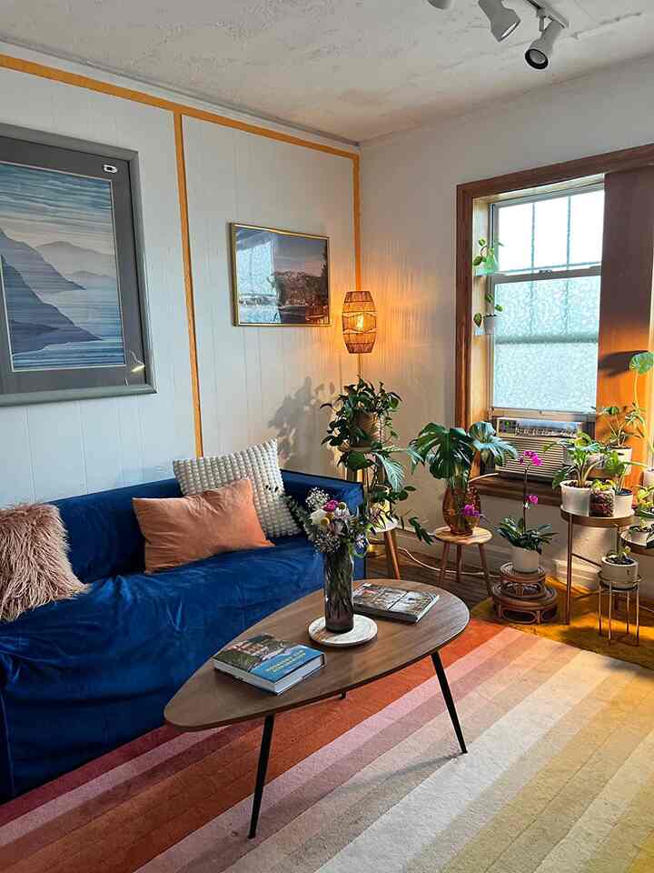 Bringing life to my colorful living room with some vibrant plants! 🌿🎨 The perfect mix of hues and greenery for a fresh and lively vibe. #ColorfulLivingRoom #PlantInterior #HomeSanctuary 