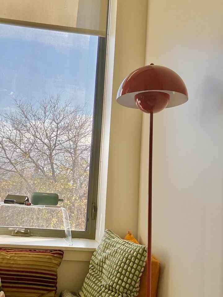 Chasing the blues away with this colorful floor lamp under the blue sky! 🌈☁️ A vibrant pop of color to brighten up any day. 
#ColorfulVibes #HomeInspo #FloorLamp #ModernDecor