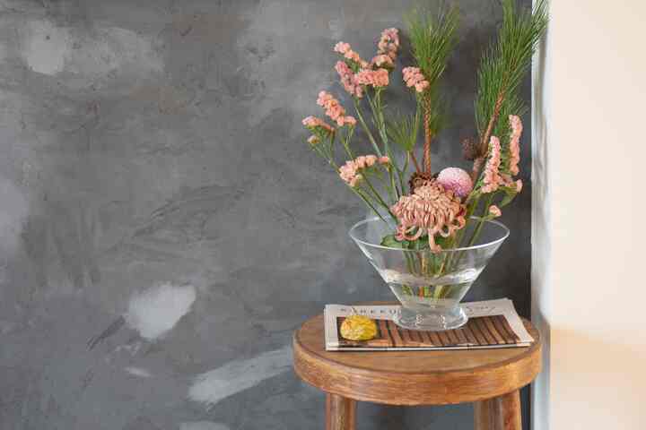 New Year's flowers 
#Flower vase #アンティーク